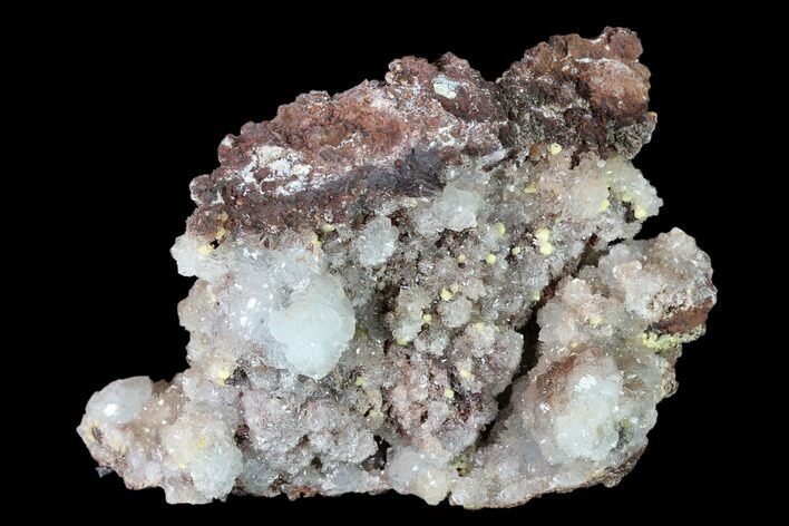 Lustrous Hemimorphite Crystal Cluster with Mimetite - Congo #148446